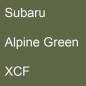 Preview: Subaru, Alpine Green, XCF.